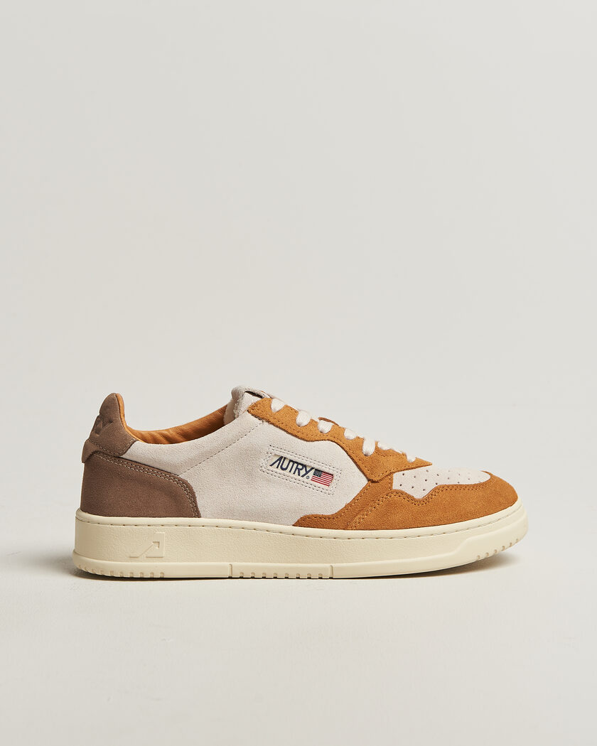 Autry Medalist Low Sneaker Antilop/White/Brown – Flerfarvet