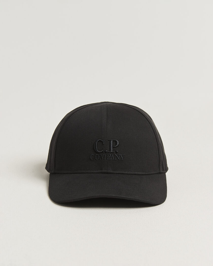 C.P. Company Cotton Gabardine Cap Black – Sort
