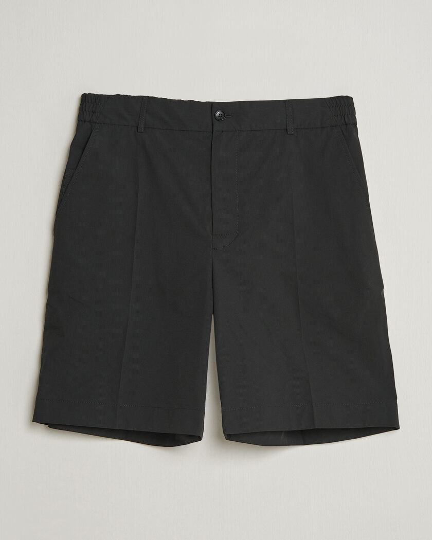 Moncler Lightweight Seersucker Shorts Black – Sort