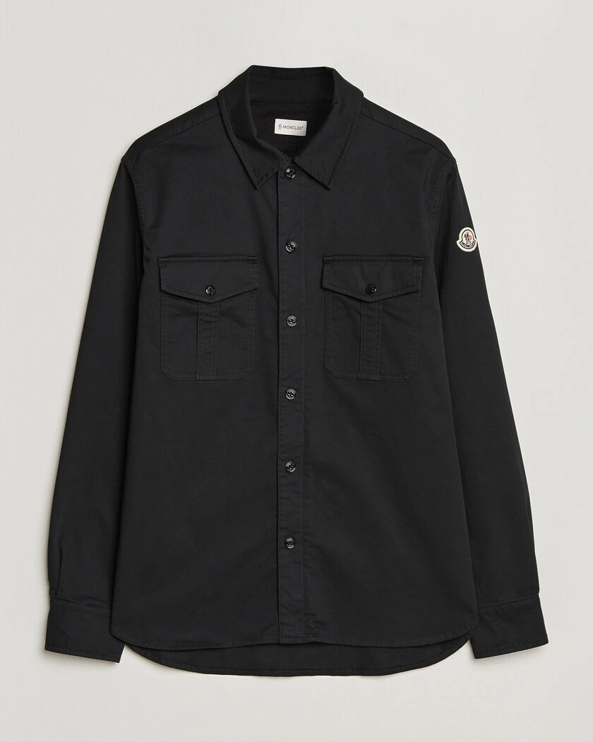 Moncler Double Pocket Overshirt Black – Sort