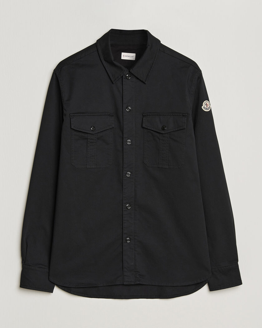Moncler Double Pocket Overshirt Black – Sort