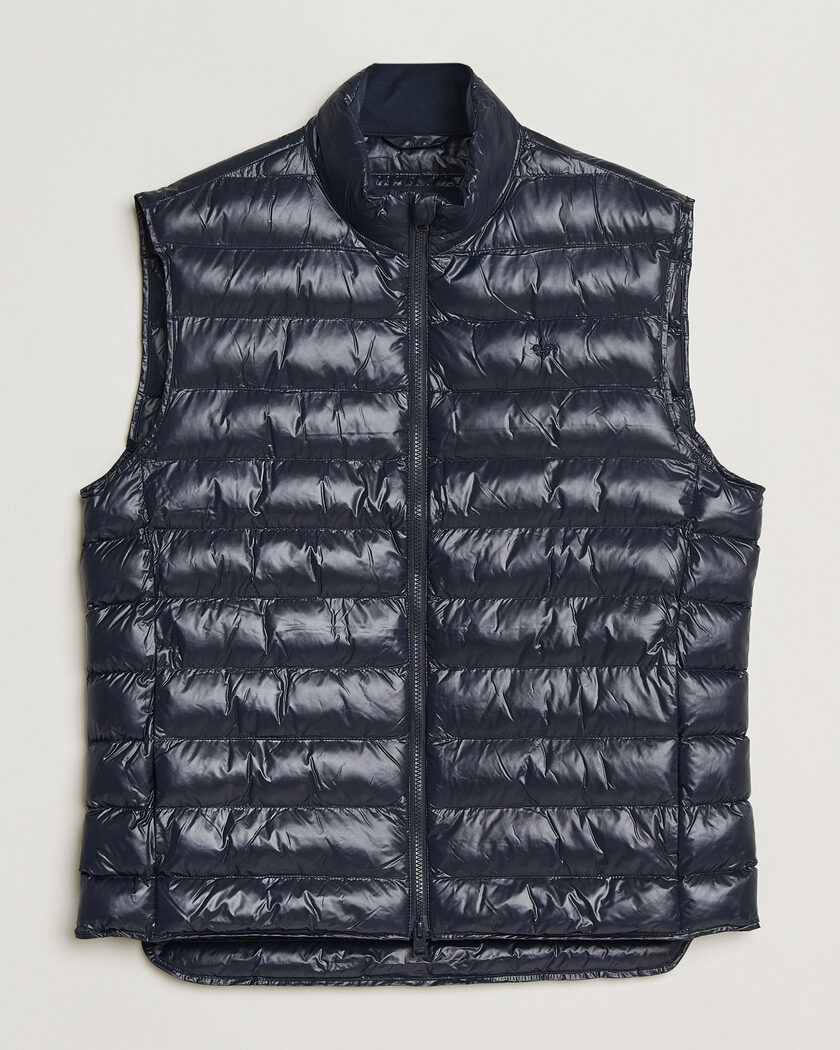 Morris Norfolk Liner Vest Glossy Navy – Blå