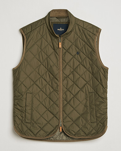 Morris Teddy Quilted Vest Green – Grøn