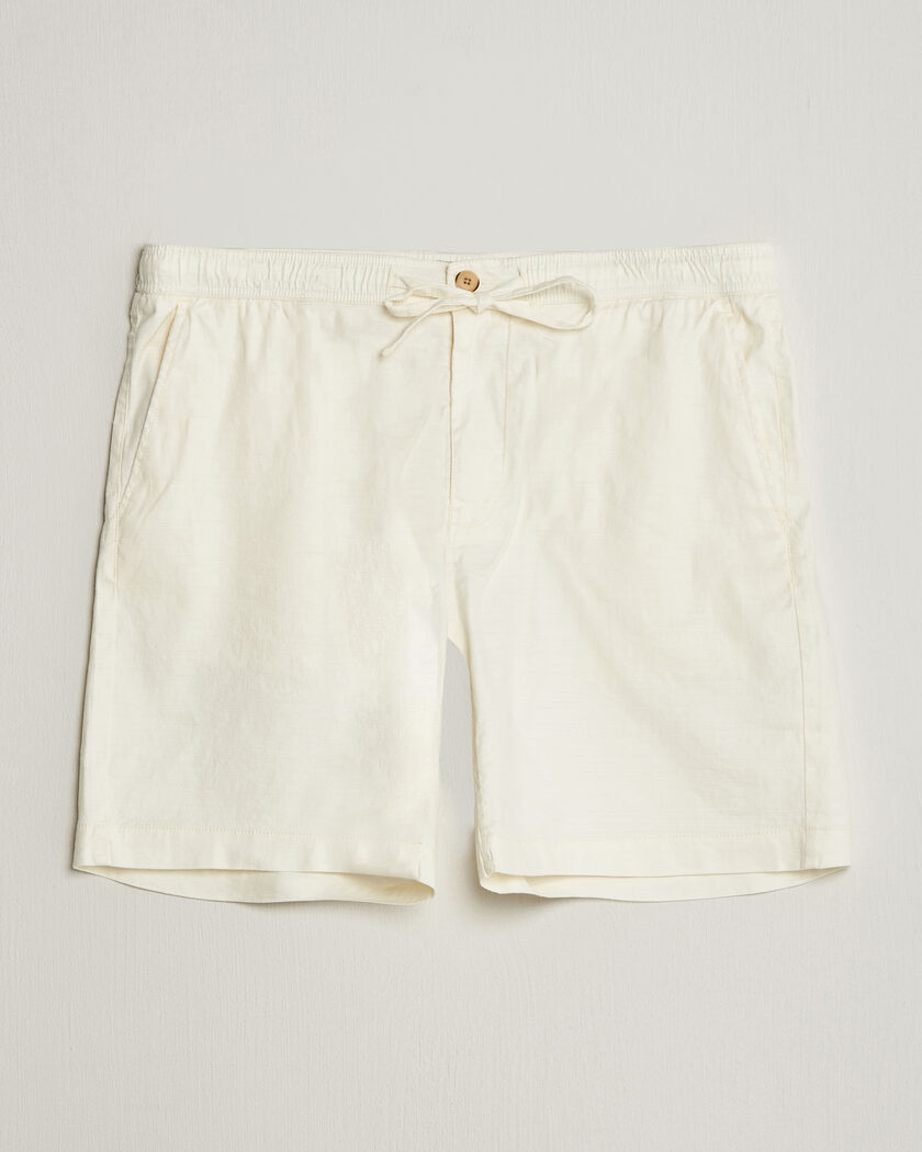 Morris Fenix Linen Shorts Off White – Hvid