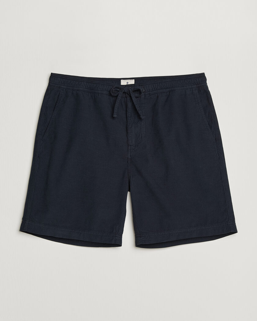 Morris Fenix Summer Cord Shorts Dark Blue – Blå
