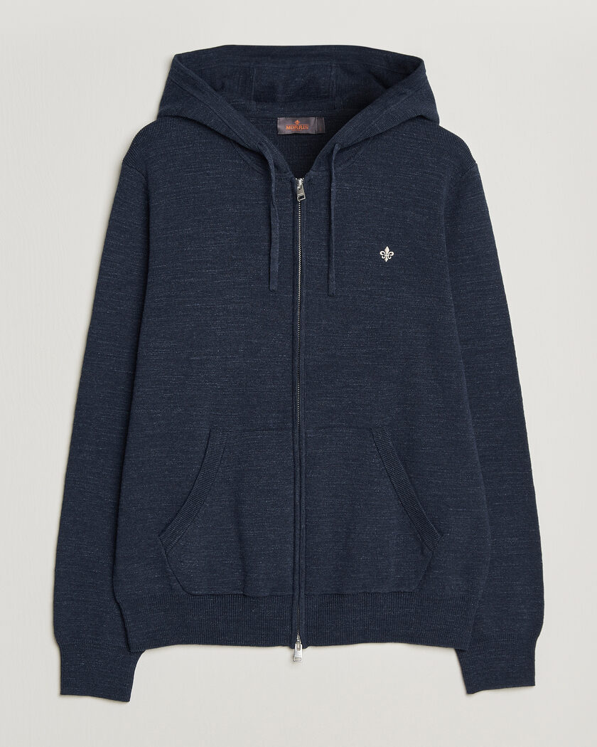 Morris Randall Full-Zip Hoodie Navy – Blå