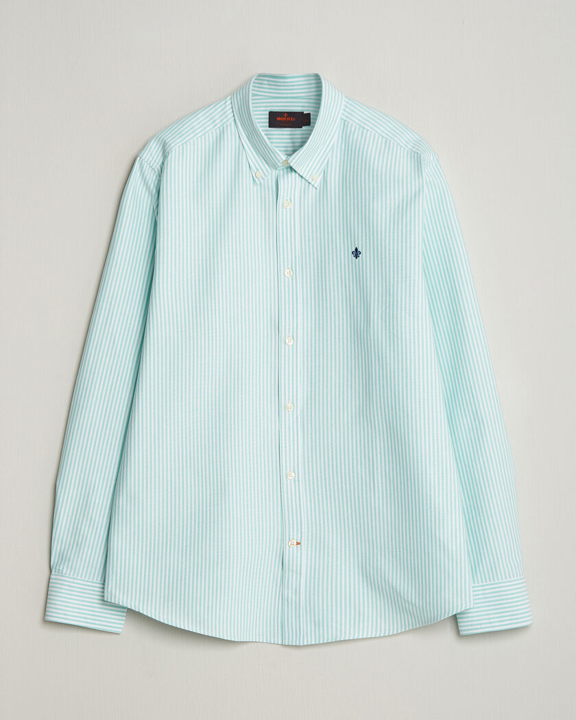 Morris Douglas Striped Oxford Shirt Green – Grøn