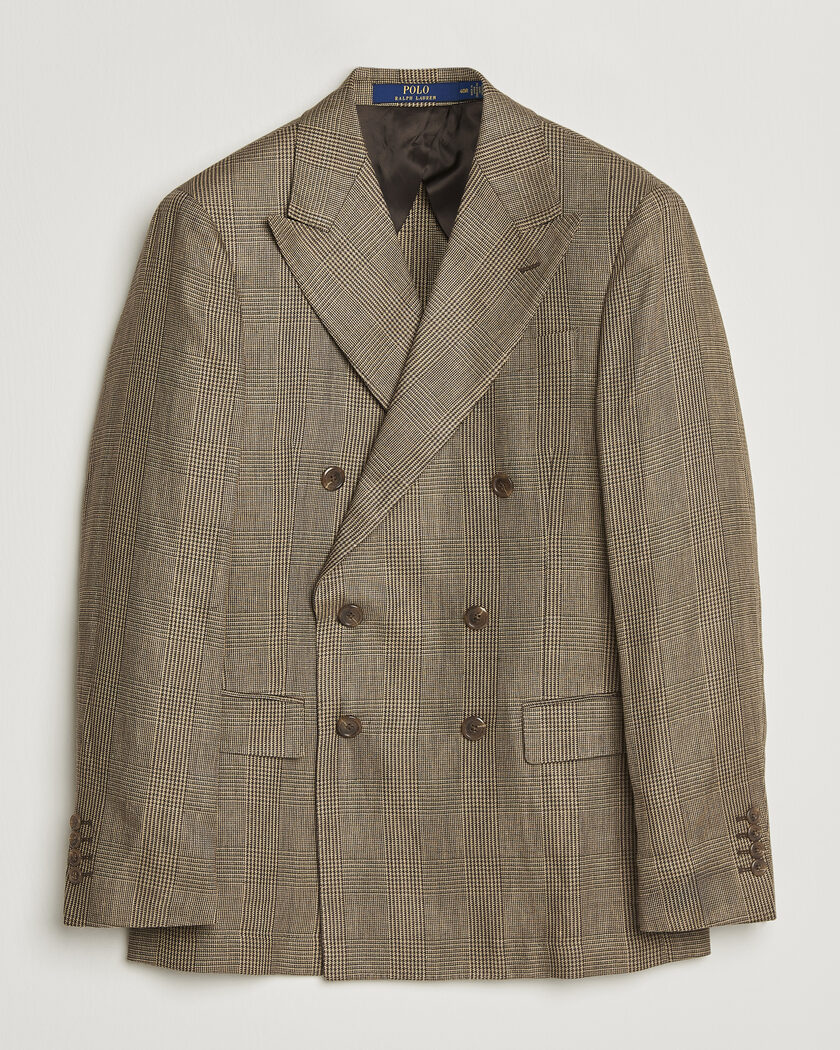 Polo Ralph Lauren Mini Glenplaid DB Blazer Sage Multi – Flerfarvet