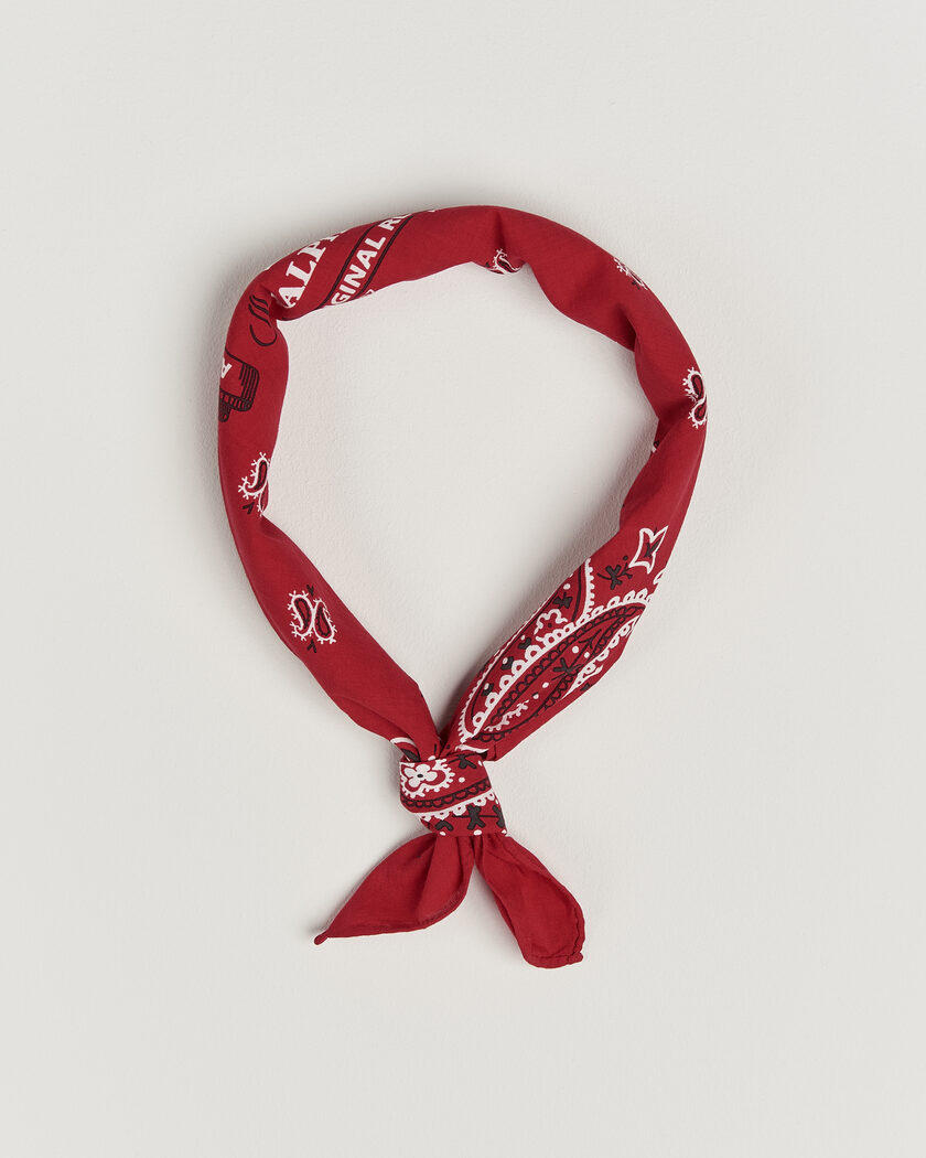 Polo Ralph Lauren Cotton Printed Bandana Red/White – Rød
