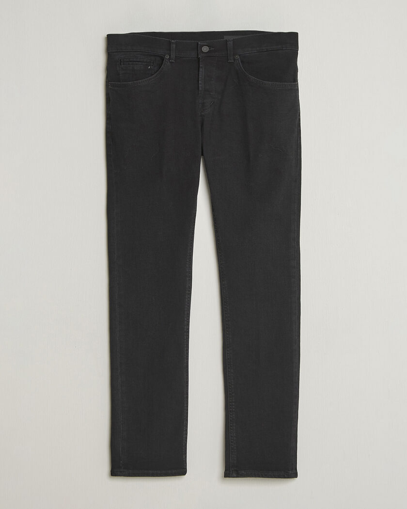 Dondup George Jeans Washed Black – Sort