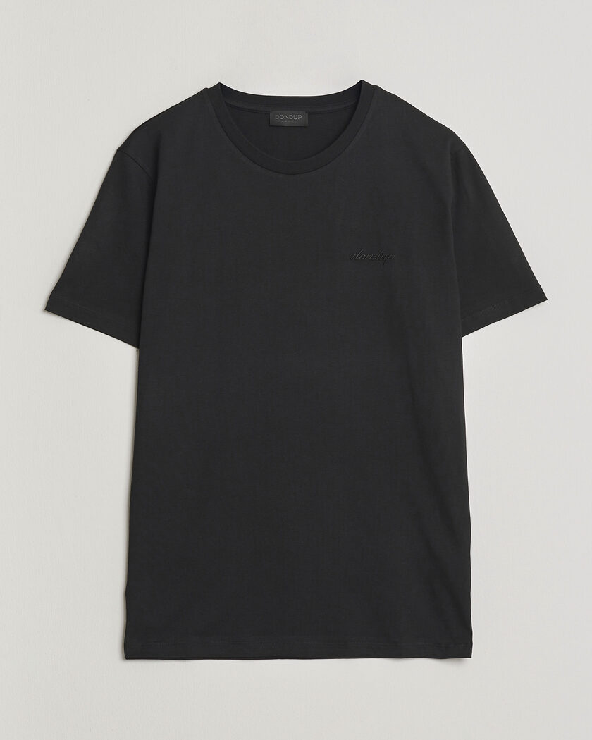 Dondup Logo Crew Neck T-Shirt Black – Sort