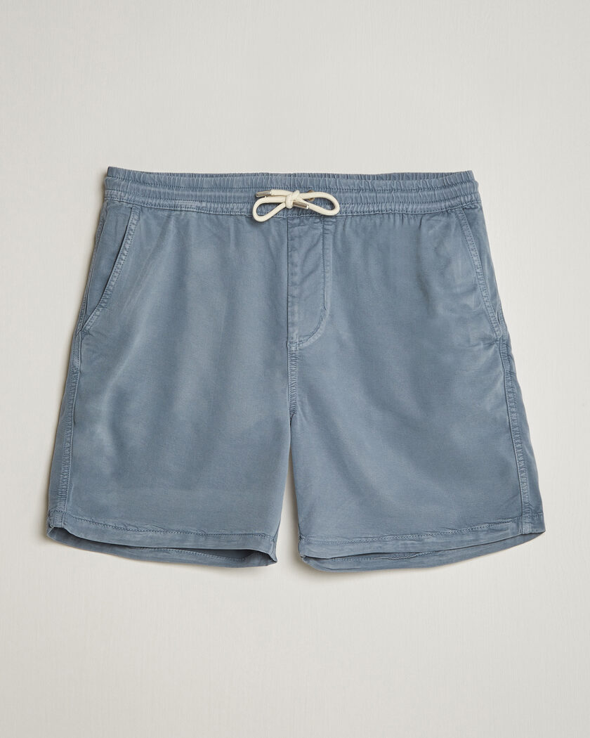 NN07 Gregor Drawstring Shorts Stone Blue – Blå