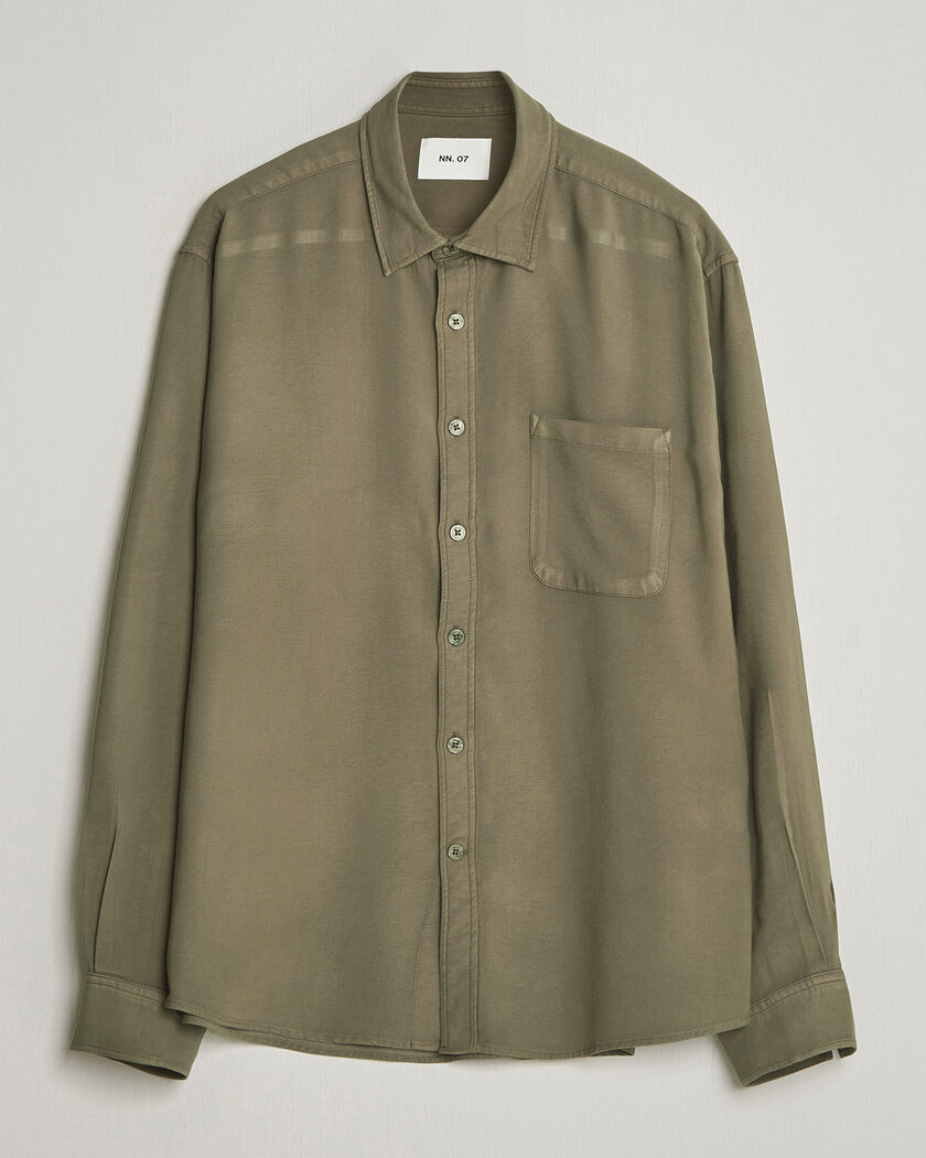 NN07 Deon Tencel Shirt Capers Green – Grøn