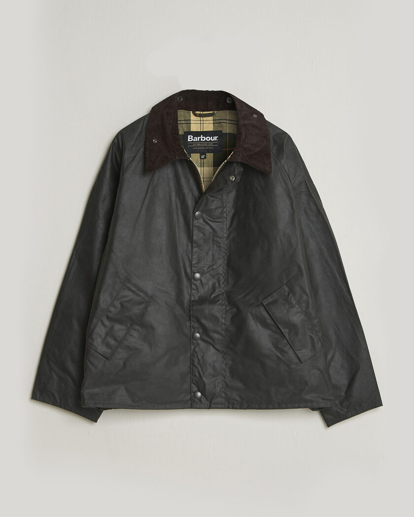 Barbour Heritage Oversize Transport Wax Jacket Sage – Grøn