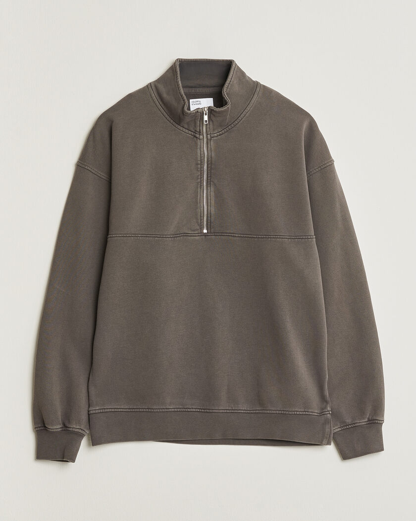 Colorful Standard Classic Organic Half-Zip Faded Mud – Brun
