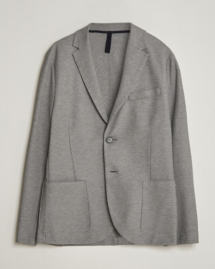 Harris Wharf London Loro Piana Honey Comb Blazer Light Grey – Grå