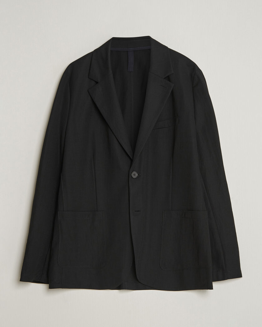 Harris Wharf London Rayon Travel Blazer Black – Sort