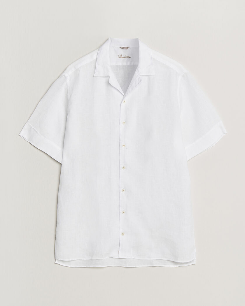 Stenströms Short Sleeve Linen Shirt White – Hvid