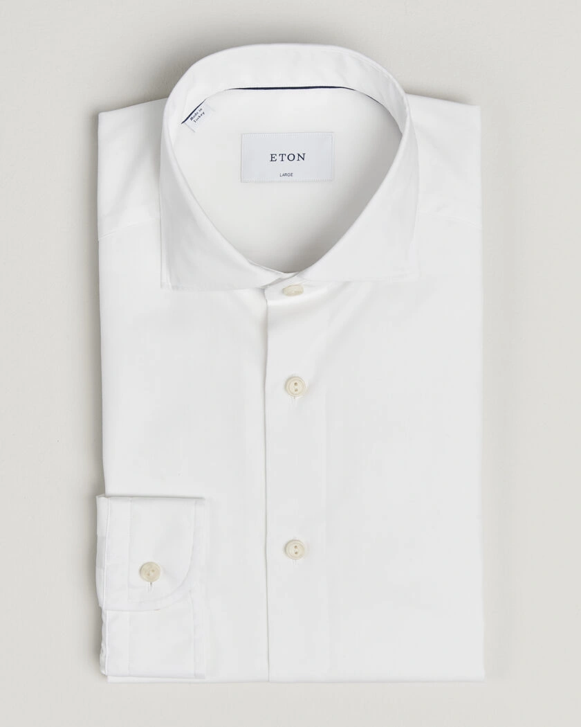 Eton Casual Fit Breeze Poplin Shirt White – Hvid