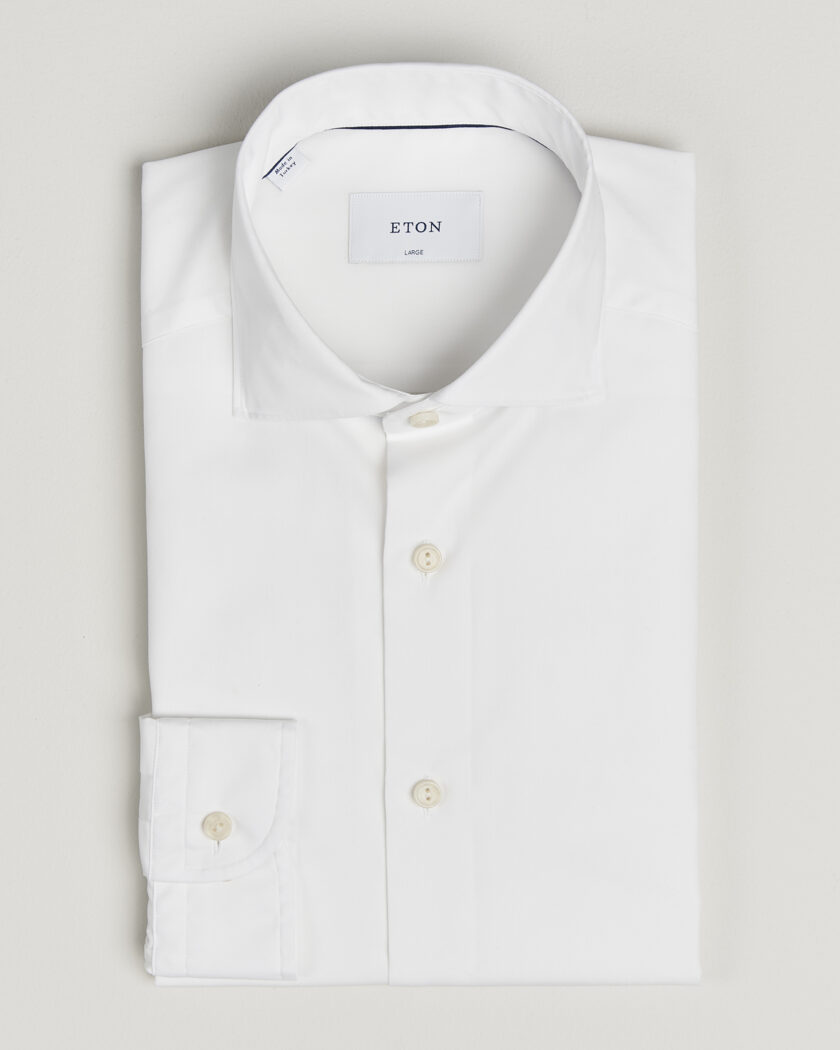Eton Casual Fit Breeze Poplin Shirt White – Hvid