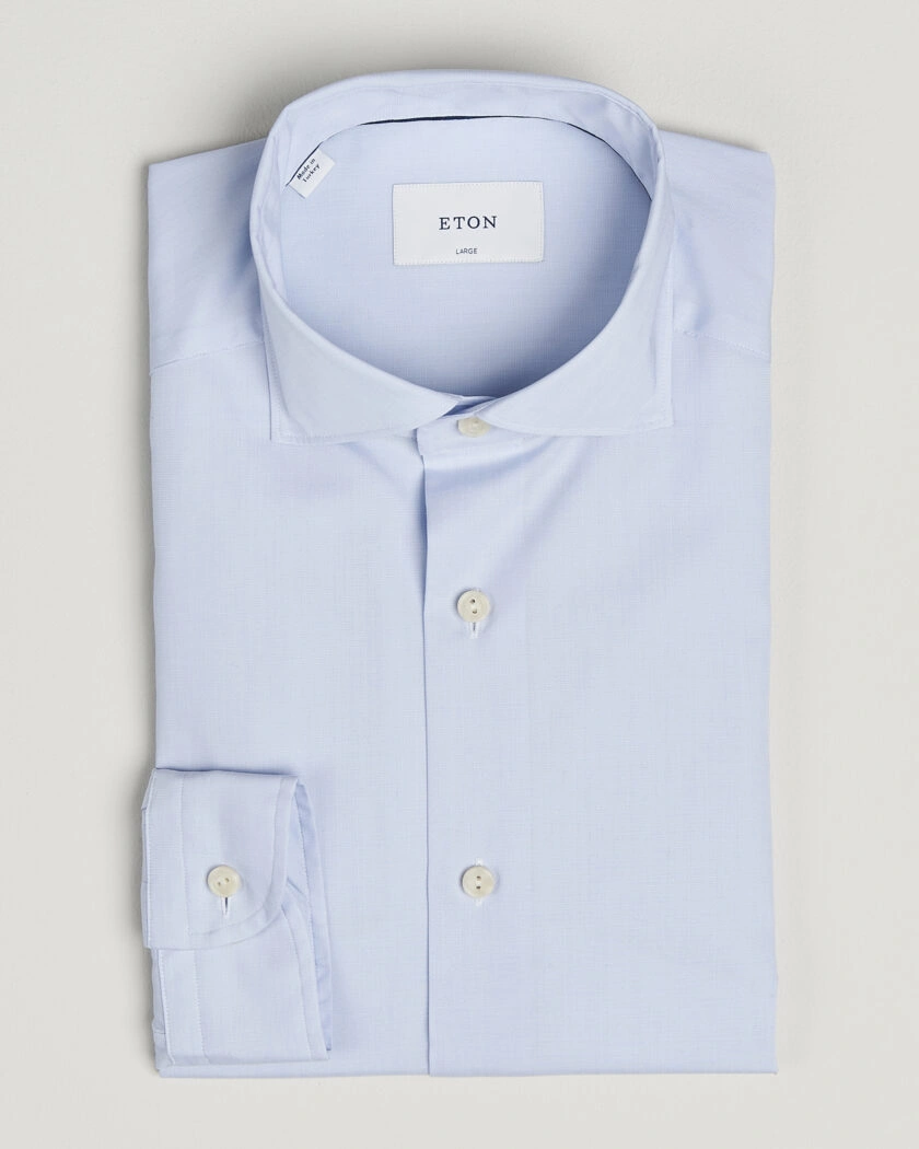 Eton Casual Fit Breeze Poplin Shirt Light Blue – Blå
