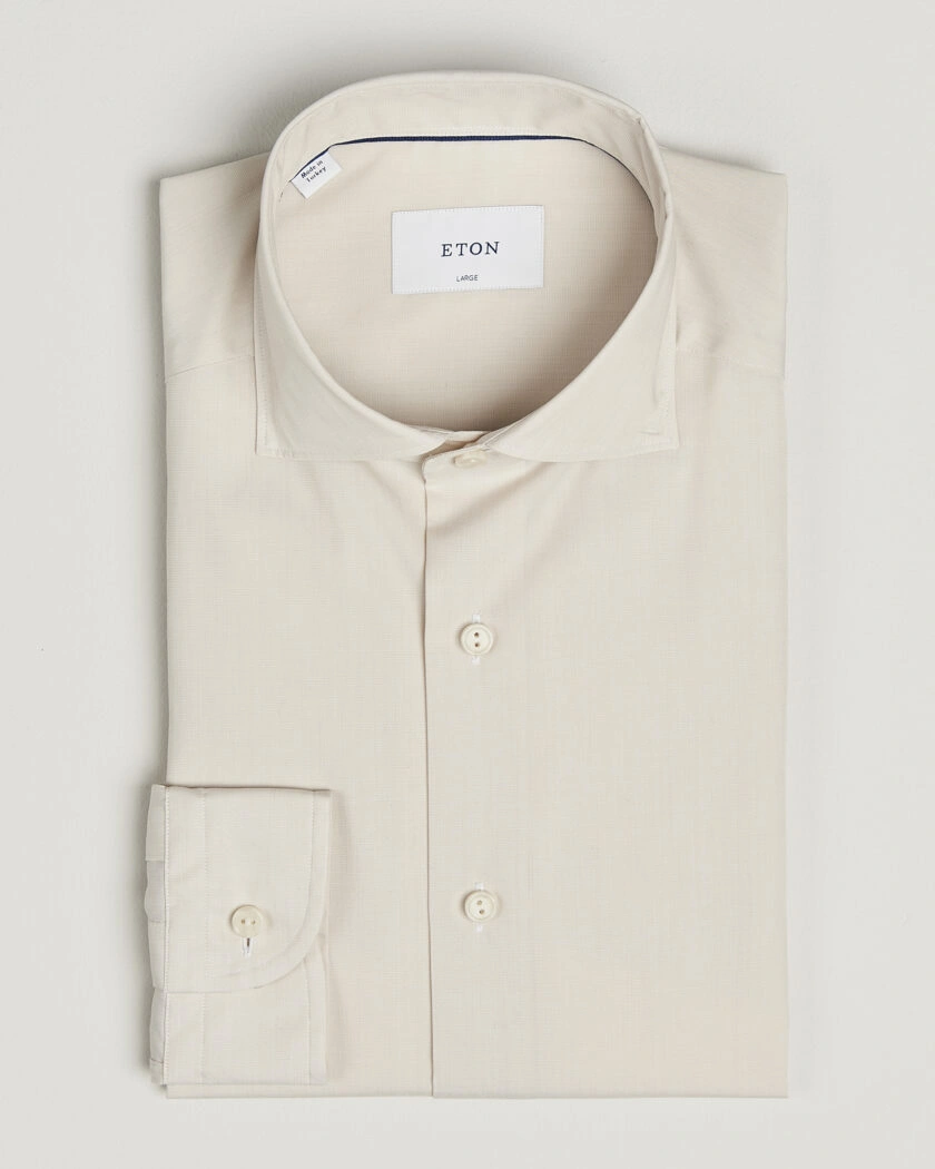 Eton Casual Fit Breeze Poplin Shirt Beige – Beige