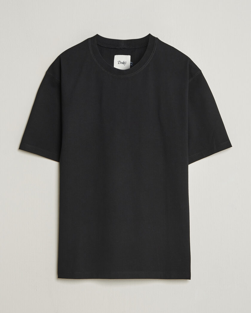 Drake's Short Sleeve Hiking T-Shirt Black – Sort