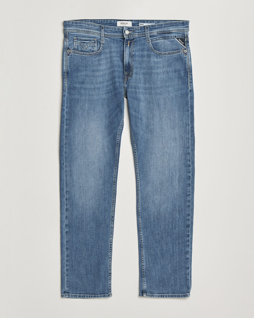  Replay Rocco Comfort Fit Powerstretch Jeans Light Blue – Blå