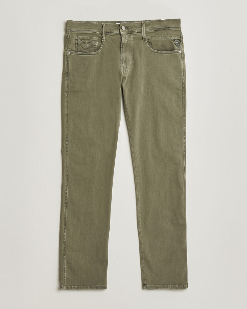 Replay Anbass Hyperflex X.Lite 5-Pocket Pants Military Green – Grøn