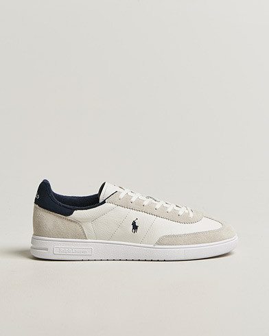 Polo Ralph Lauren Bedford Leather/Suede Sneakers White/Navy – Hvid