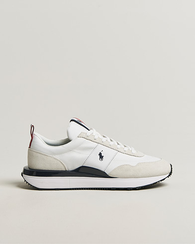 Polo Ralph Lauren Train 89 Suede Sneakers White/Navy/Red – Hvid