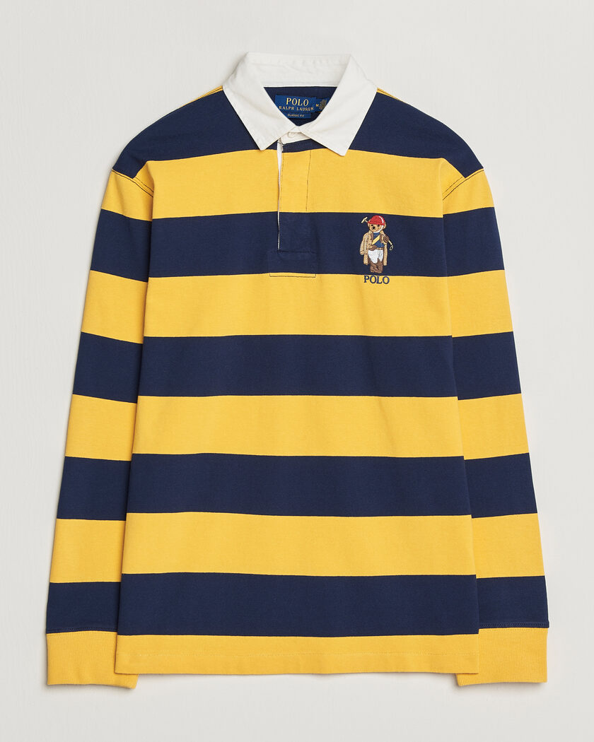 Polo Ralph Lauren Jersey Striped Rugger Newport Navy/Gold – Flerfarvet