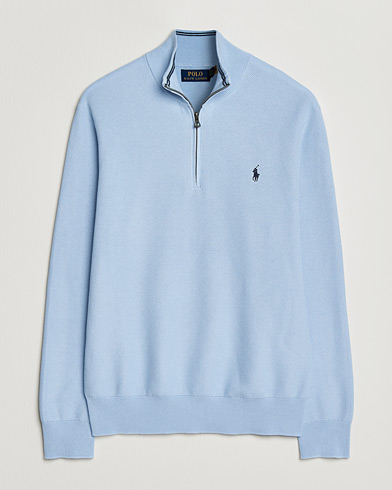 Polo Ralph Lauren Textued Half-Zip Nutmeg Brown Heather