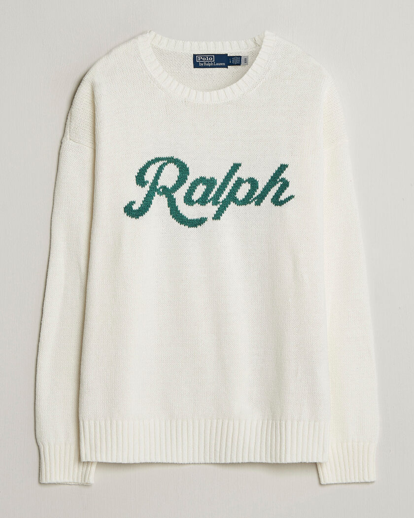 Polo Ralph Lauren Linen Blend Sweater Deckwash White – Hvid