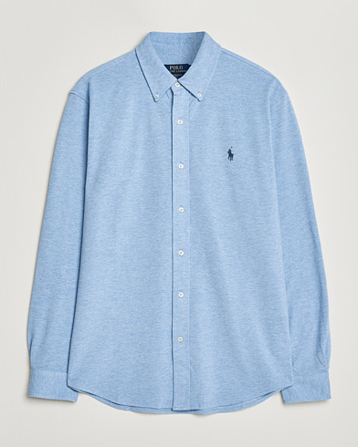Polo Ralph Lauren Featherweight Mesh Shirt Isle Heather – Blå