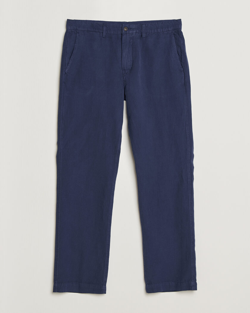 Polo Ralph Lauren Linen Cotton Pants New Classic Navy – Blå