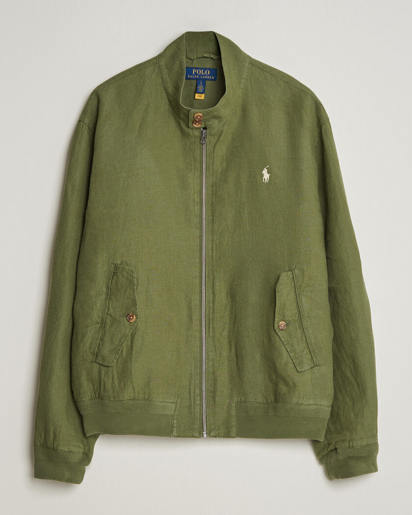 Polo Ralph Lauren Linen Herringbone Windbreaker Garden Trail – Grøn