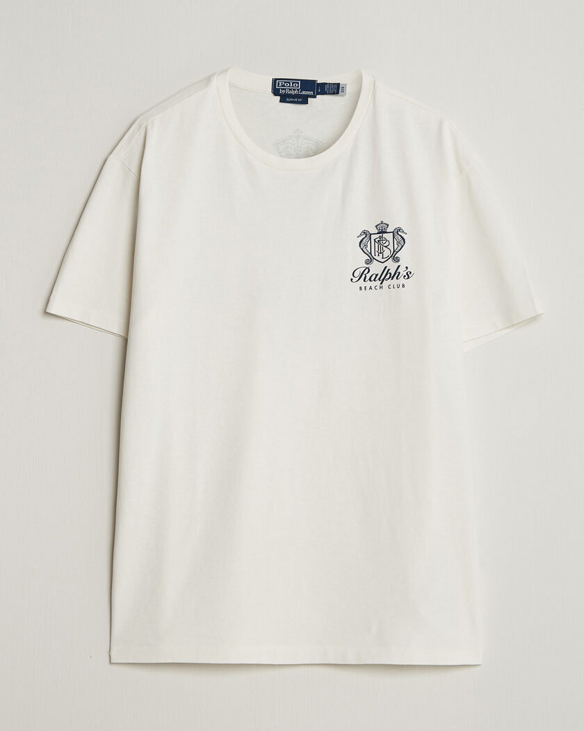 Polo Ralph Lauren Ralph's Beach Club Back Print Tee White – Hvid