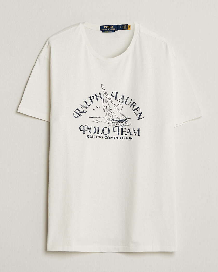 Polo Ralph Lauren Ralph's Beach Club Printed Tee Deckwash White – Hvid