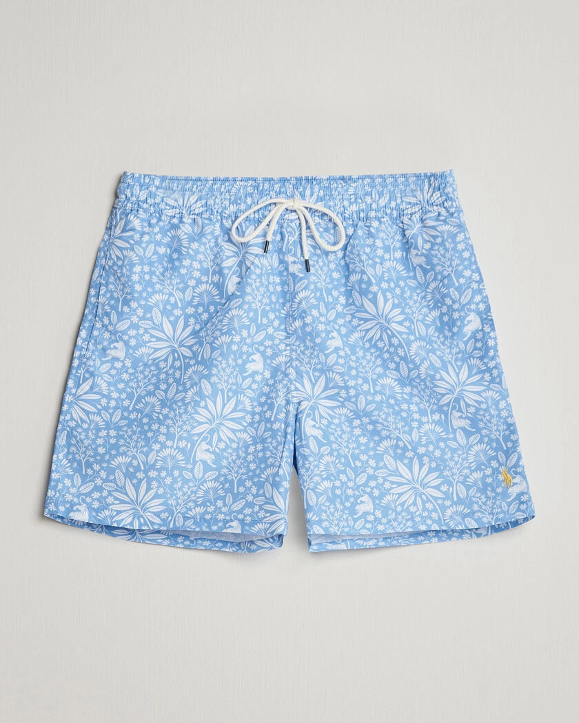 Polo Ralph Lauren Traveler Print Mid Trunk Blue – Blå