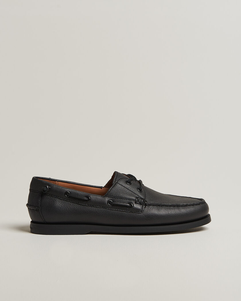 Polo Ralph Lauren Merton Boatshoe Triple Black – Sort