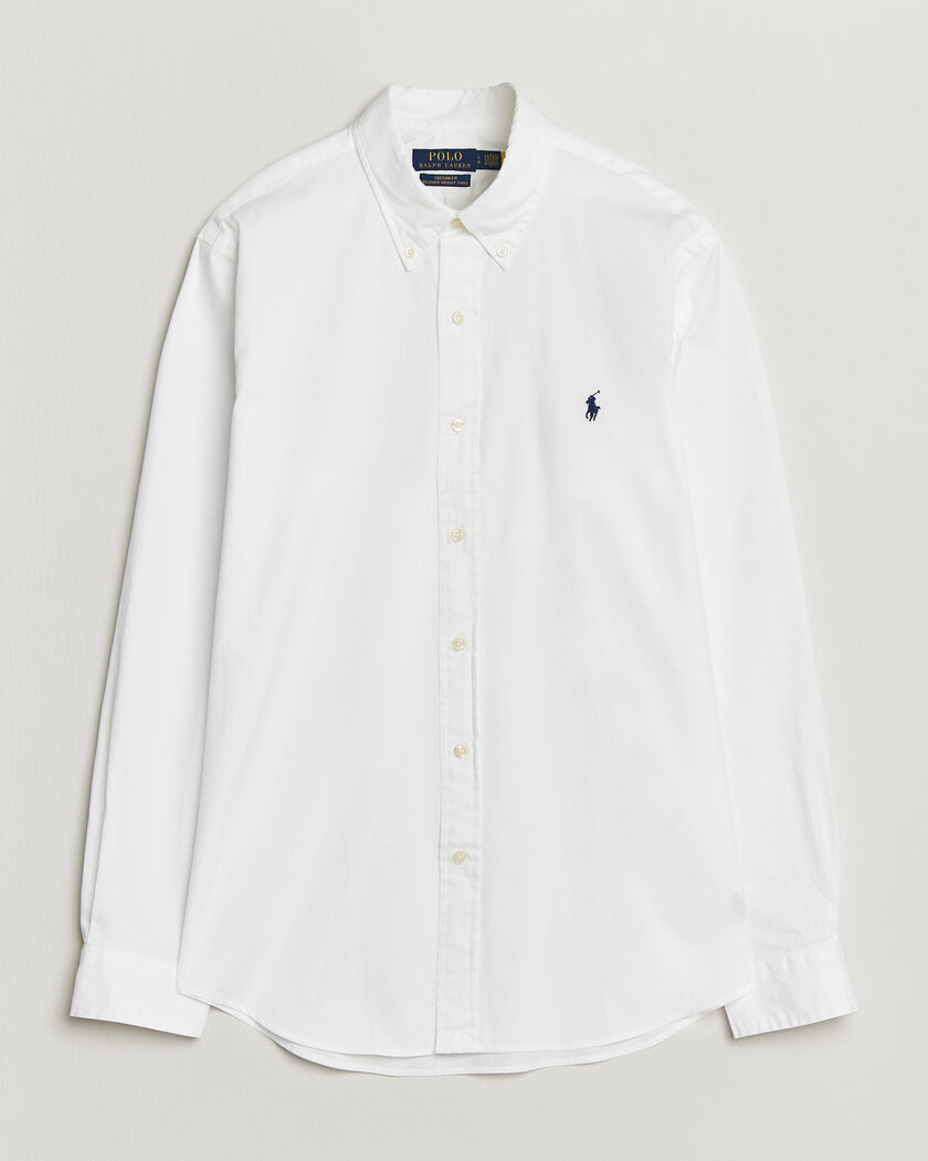 Polo Ralph Lauren Custom Fit Garment Twill Shirt White – Hvid