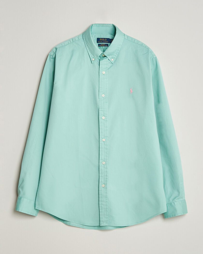 Polo Ralph Lauren Custom Fit Garment Twill Shirt Celadon – Grøn