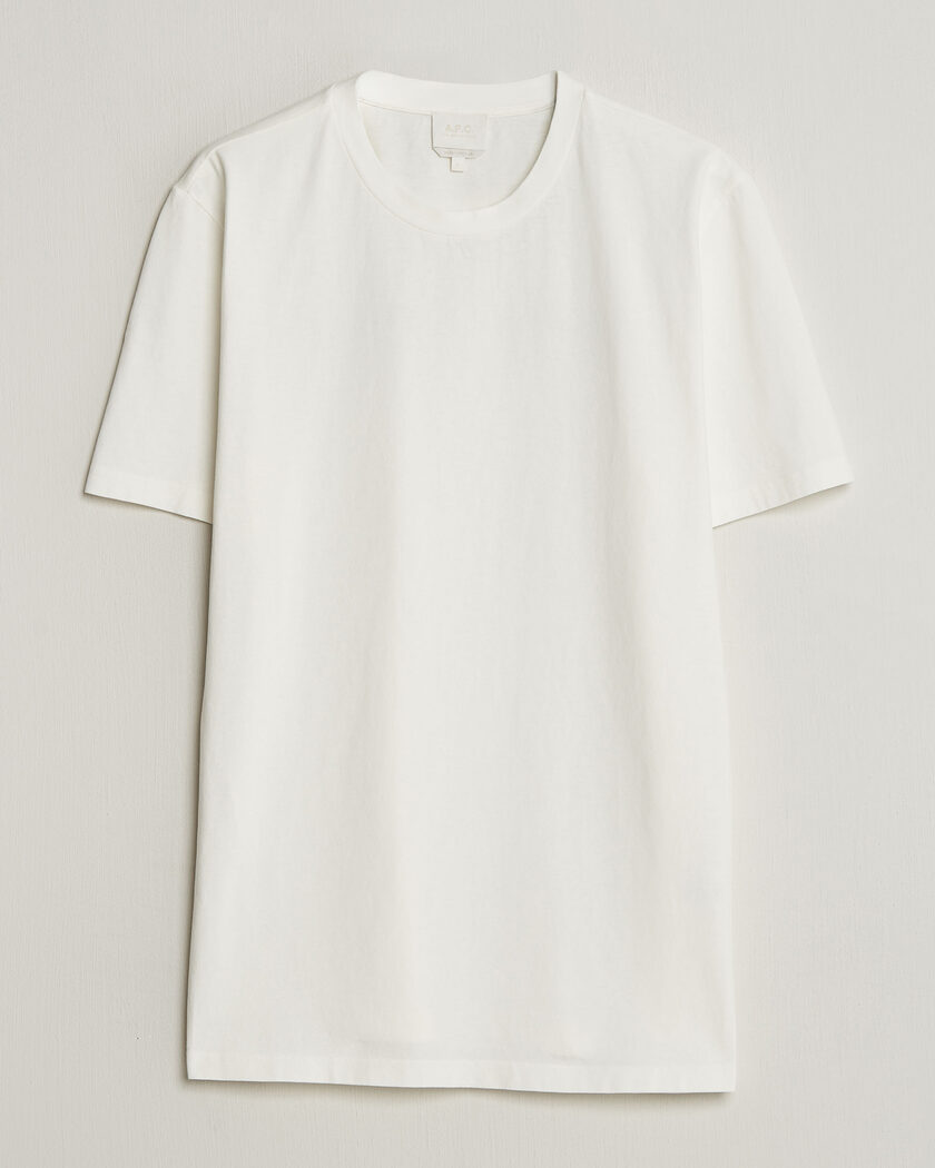 A.P.C. Printed Crew Neck T-Shirt Off White – Hvid