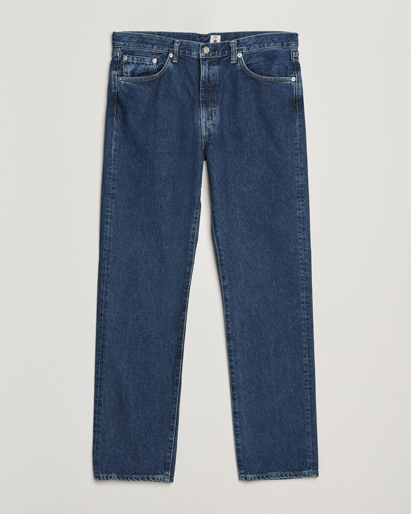 EDWIN Regular Straight Jeans Used Mid Blue – Blå
