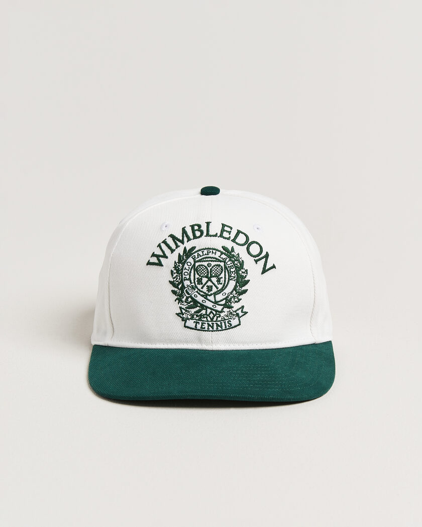 Polo Ralph Lauren Wimbledon Cap White/Moss Agate – Hvid