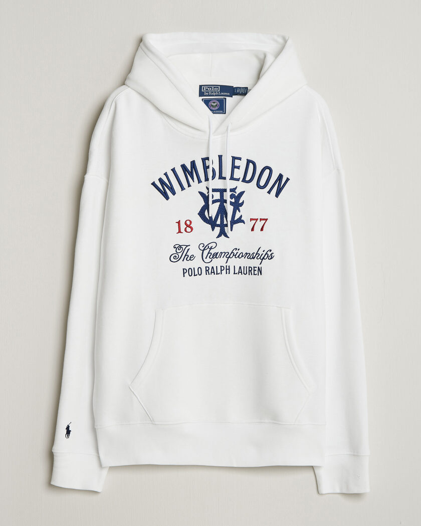 Polo Ralph Lauren Wimbledon Hoodie White – Hvid