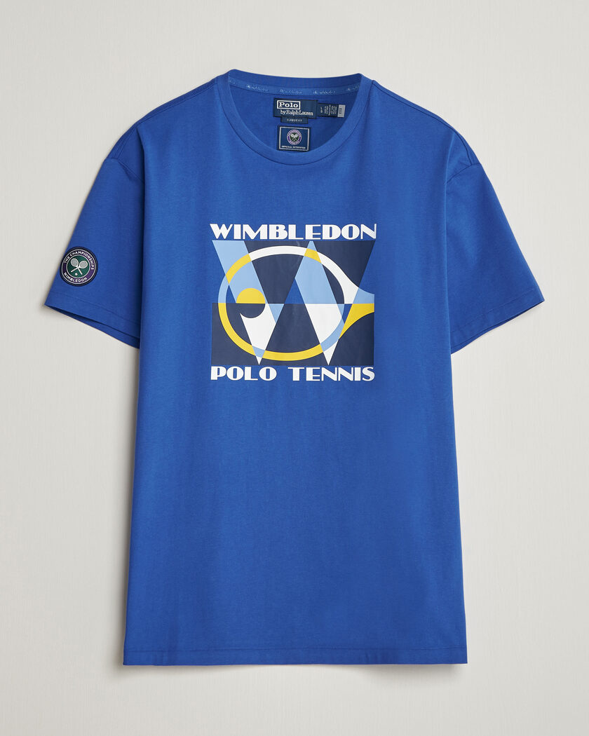 Polo Ralph Lauren Printed Championship Tee Collegiate Blue – Blå