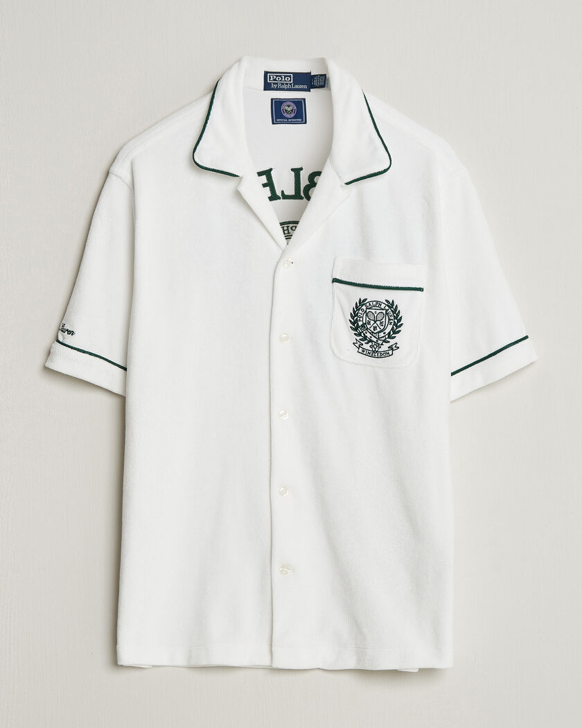 Polo Ralph Lauren Terry Short Sleeve Shirt White – Hvid