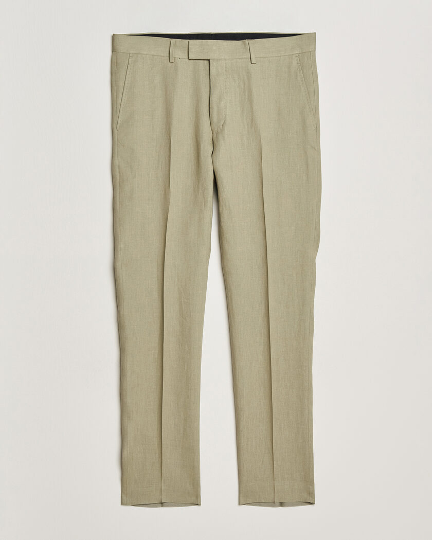 Tiger of Sweden Tenuta Linen Suit Trousers Mole – Grøn